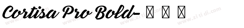 Cortisa Pro Bold字体转换
